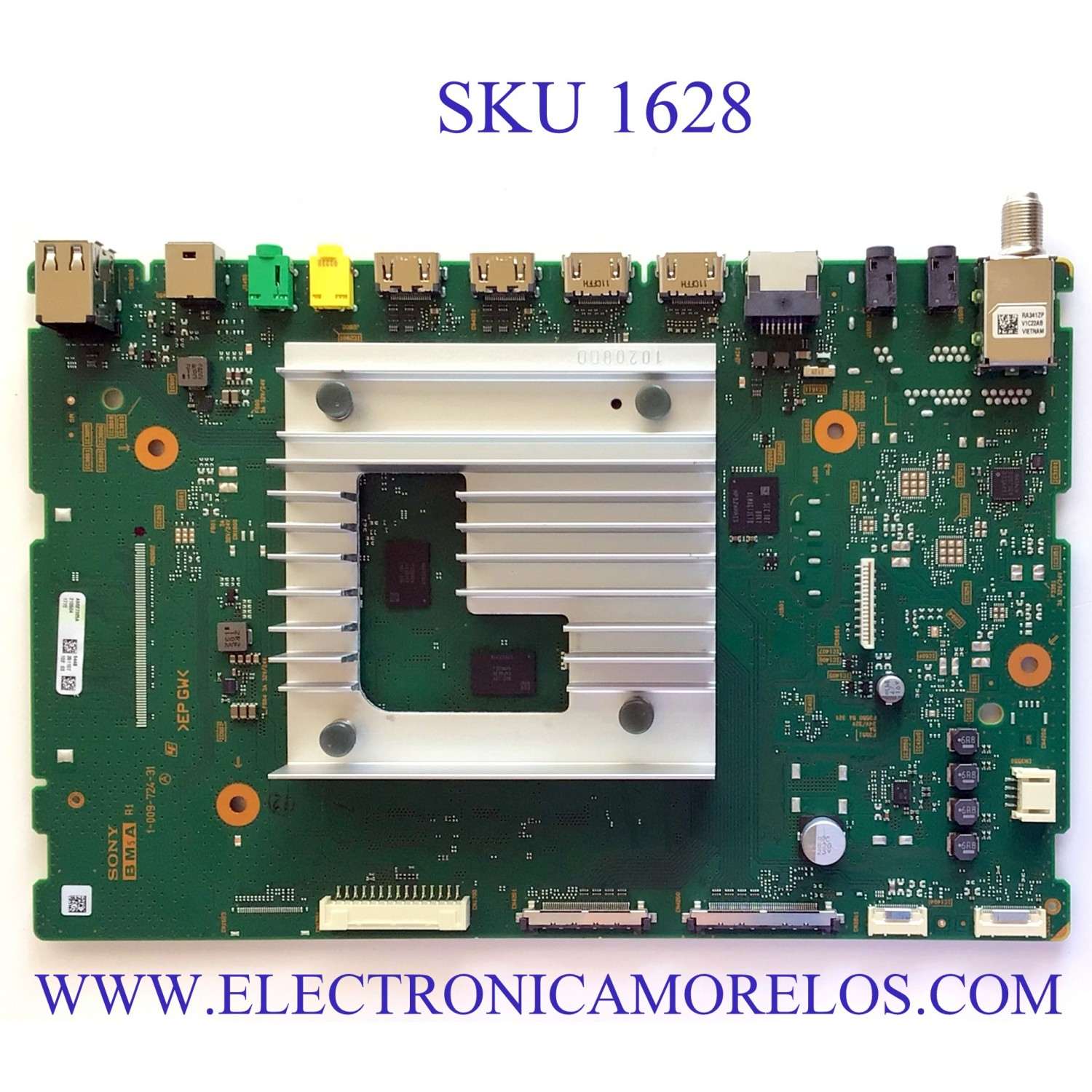 MAIN PARA TV SONY BRAVIA 4K·UHD·HDR / NUMERO DE PARTE A5027325A 544 / A-5027-359-A / 1-009-724-31 / A-5027-325-A 544 / PANEL YDBM065CCS11 / DISPLAY ST6451D03-8 / MODELO KD-65X85J / KD65X85J